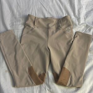 Kids Tan Equestrian Leggings